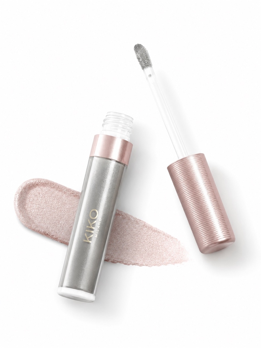 Kiko Milano silver grey liquid eyeshadow